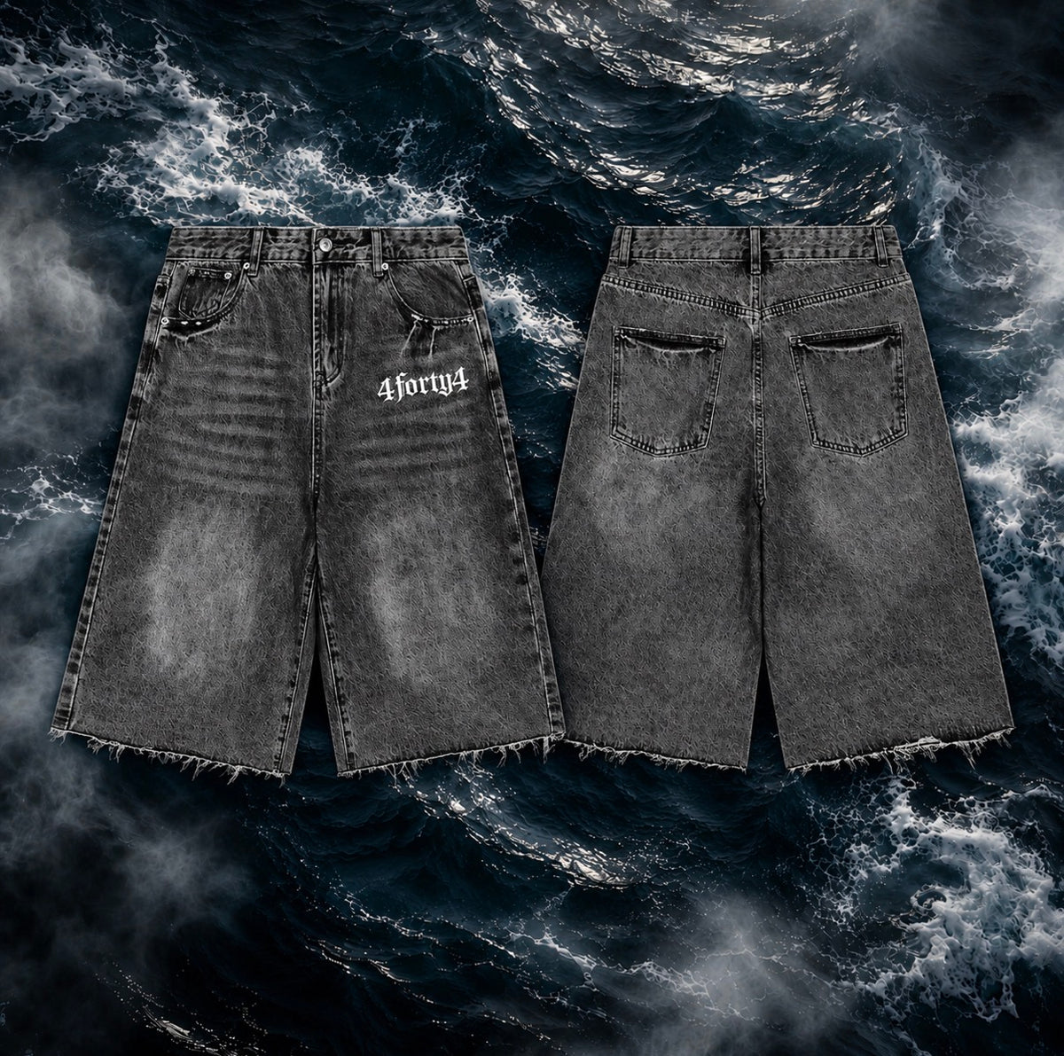 Pre-Order - Faded Wash Denim Short