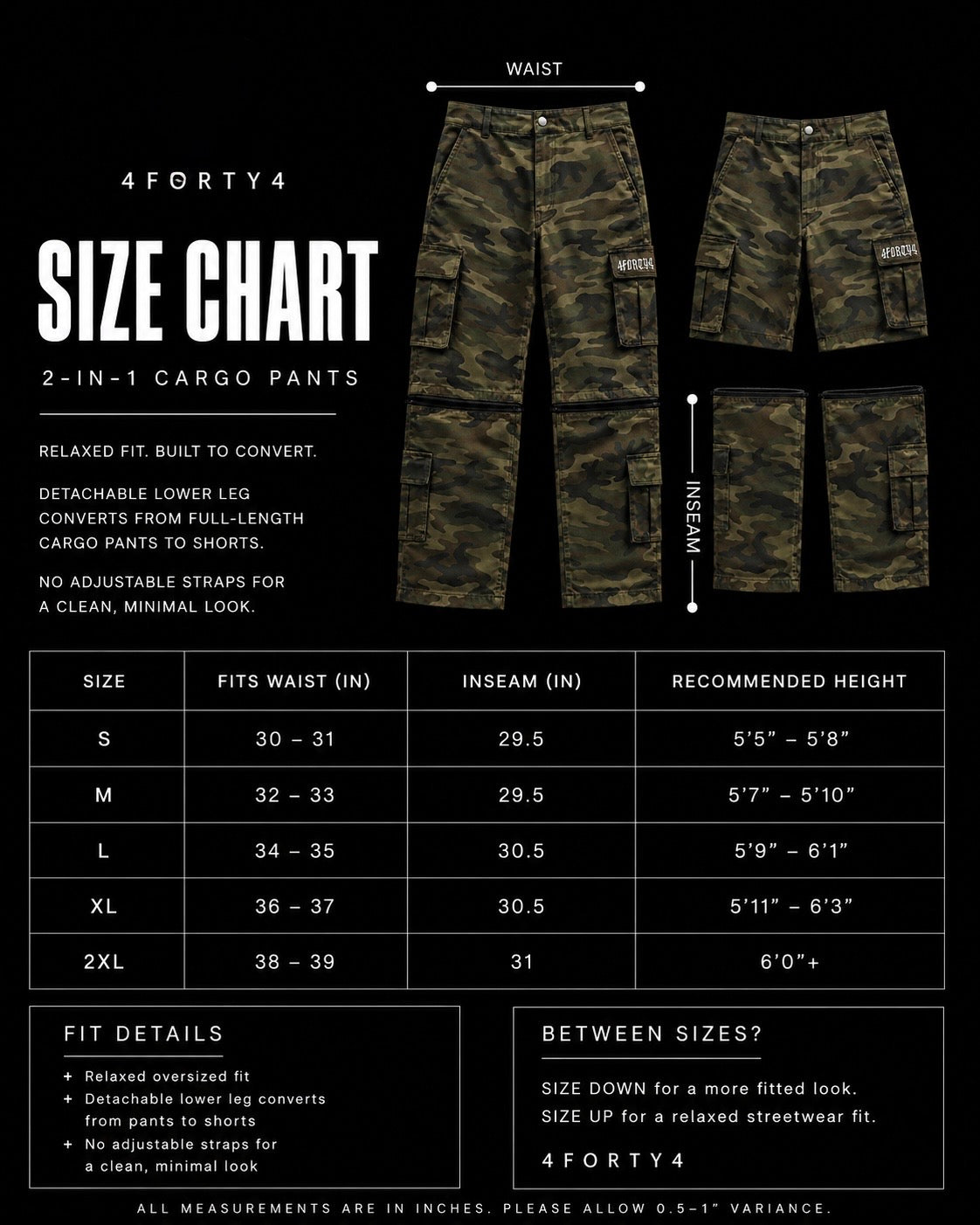Pain To Purpose 2-In-1 Cargo Pants Pre-Order